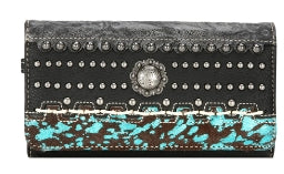 Trinity Ranch Hair on Cowhide Collection Concealed Carry with wallet